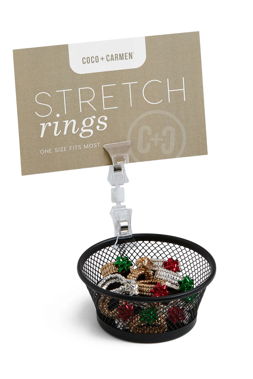 COCO AND CARMEN GIFT BOW STRETCH RING *PREVIEW* - Molly's! A Chic and Unique Boutique 