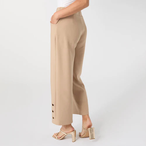 GEORGIE WIDE LEG CROPPED PANTS - Sand *PREVIEW* - Molly's! A Chic and Unique Boutique 