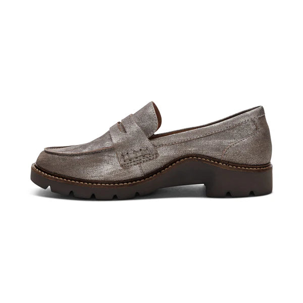 COLLETTE ARCH SUPPORT LOAFER - BRUSHED SILVER - Molly's! A Chic and Unique Boutique 
