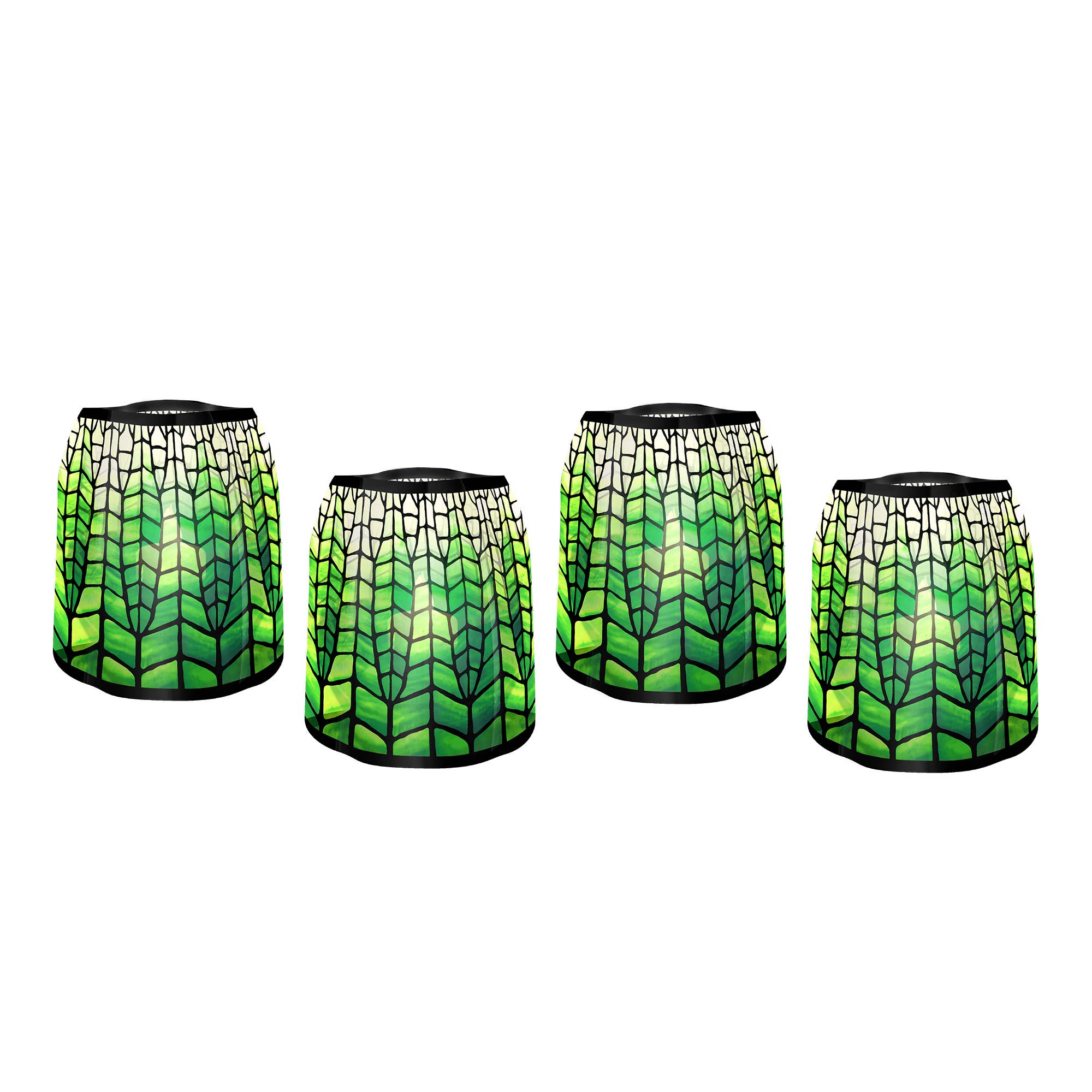 Luminary - Louis C. Tiffany Green Lotus Pagoda - Molly's! A Chic and Unique Boutique 