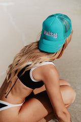 SALTY FOAM TRUCKER HAT- DARK TEAL - Molly's! A Chic and Unique Boutique 