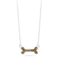 Dog Bone Stationary Necklace