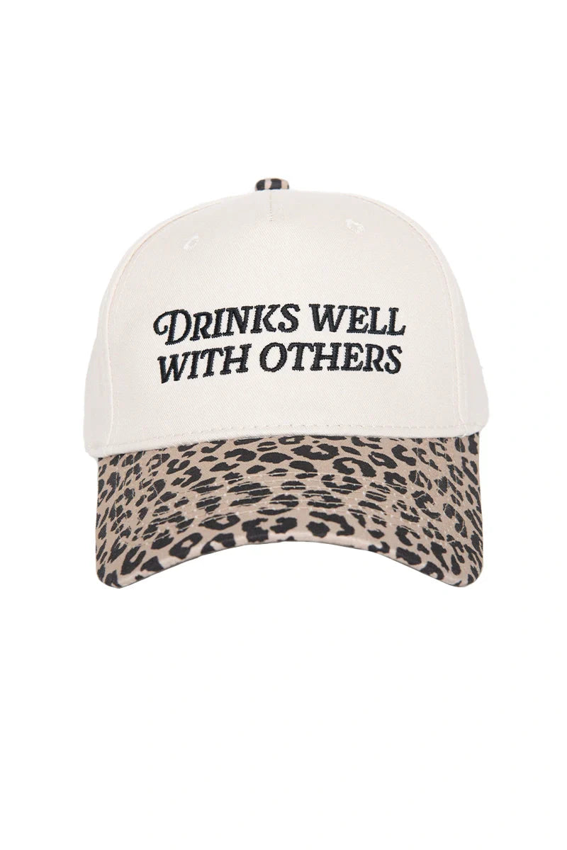 DRINKS WELL WITH OTHERS VINTAGE HAT