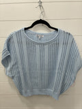 DROP SHOULDER SWEATER- MIST - Molly's! A Chic and Unique Boutique 