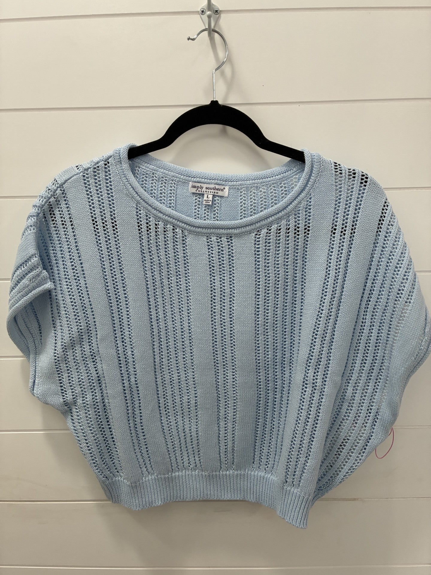 DROP SHOULDER SWEATER- MIST - Molly's! A Chic and Unique Boutique 