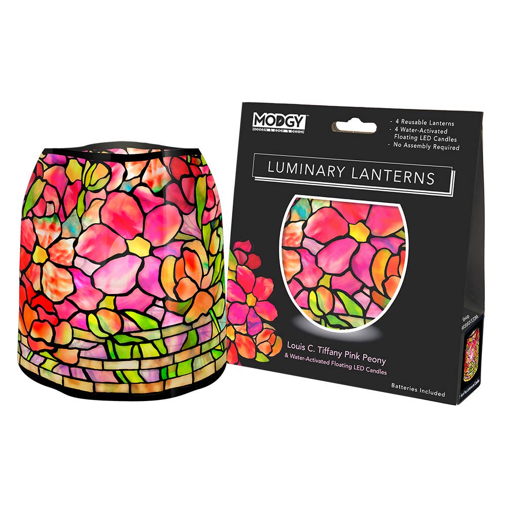Luminary Lanterns - Louis C. Tiffany Pink Peony - Molly's! A Chic and Unique Boutique 