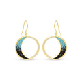 Eclipse Drop Earring Turquoise Gradient