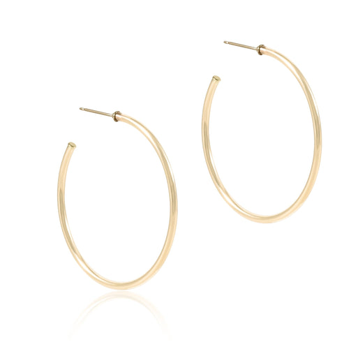 ROUND GOLD 1.75" POST HOOP - Molly's! A Chic and Unique Boutique 