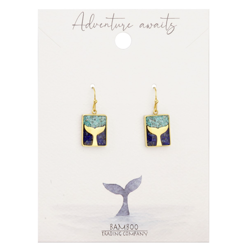 GOLD WHALE TAIL EARRINGS - Molly's! A Chic and Unique Boutique 
