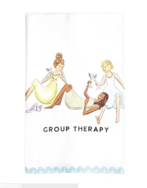 GROUP THERAPY PRINTED TOWEL - Molly's! A Chic and Unique Boutique 