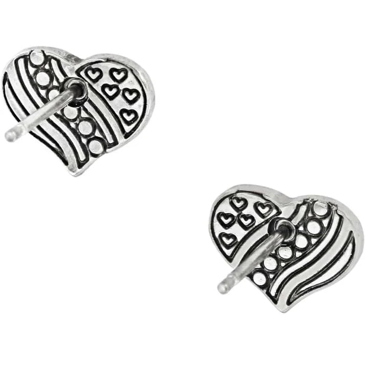 HEARTS AND STRIPES MINI POST EARRINGS - Molly's! A Chic and Unique Boutique 
