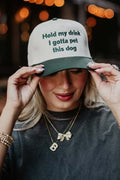 HOLD MY DRINK I GOTTA PET THIS DOG TRUCKER HAT - Molly's! A Chic and Unique Boutique 