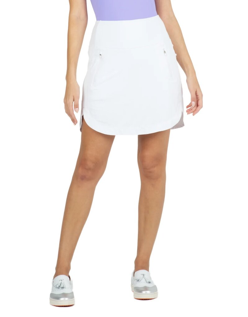 IBKUL SOLID STRAIGHT SKORT WHITE - Molly's! A Chic and Unique Boutique 