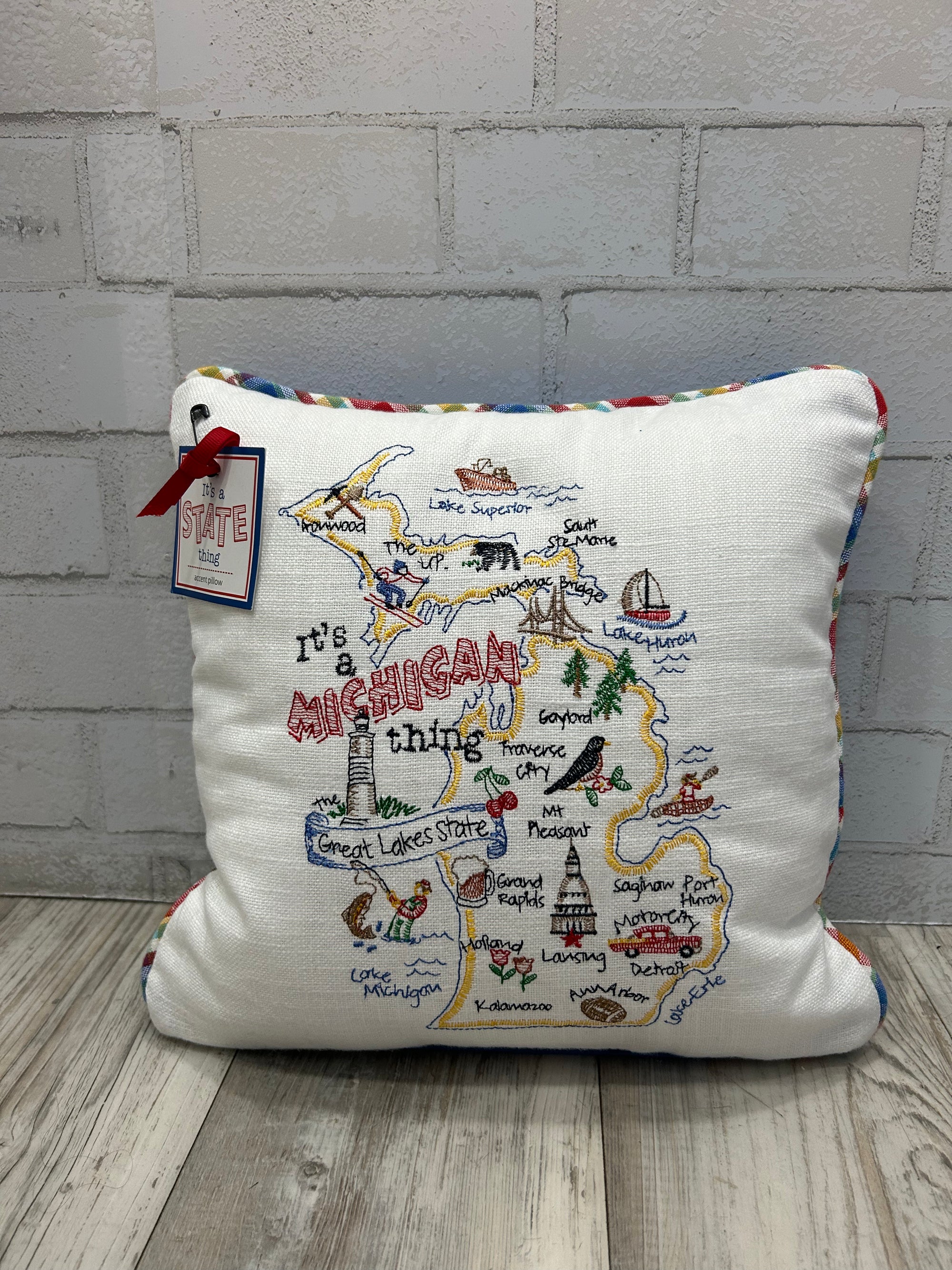 STATE THING MICHIGAN PILLOW - Molly's! A Chic and Unique Boutique 