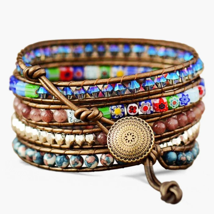 IMPERIAL FLOWER PROTECTION WRAP BRACELET - Molly's! A Chic and Unique Boutique 