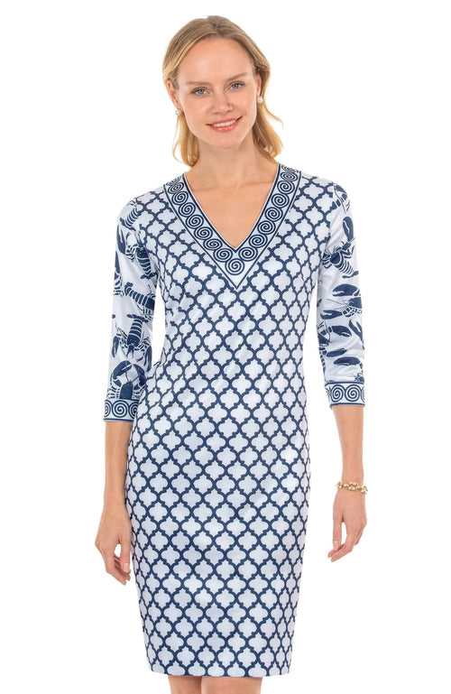 LOBSTER SOUP DRESS - NAVY - Molly's! A Chic and Unique Boutique 