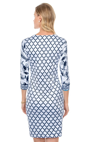 LOBSTER SOUP DRESS - NAVY