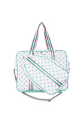 LIGHT PINK AND GREEN PATTERN PICKLEBALL BAG - Molly's! A Chic and Unique Boutique 
