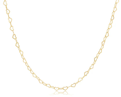 15" CHOKER LOVE CHAIN- GOLD - Molly's! A Chic and Unique Boutique 