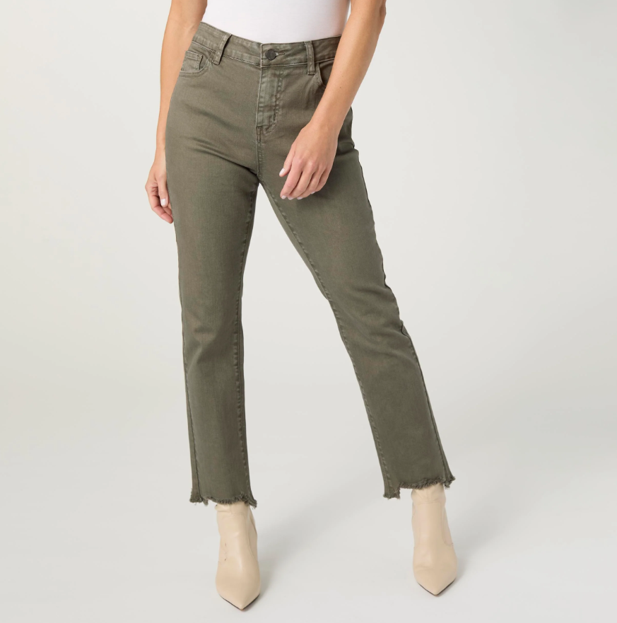 Marky Cutout Ankle Pant - Olive - Molly's! A Chic and Unique Boutique 