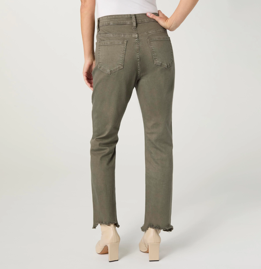 Marky Cutout Ankle Pant - Olive - Molly's! A Chic and Unique Boutique 