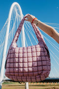 MAUVE HOBO TOTE BAG - Molly's! A Chic and Unique Boutique 