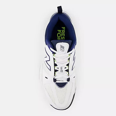 MENS COURT SHOE FRESH FOAM X 1007- WHITE WITH NAVY