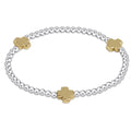 Signature Cross Sterling Mixed Metal Pattern 3mm Bead Bracelet - Molly's! A Chic and Unique Boutique 