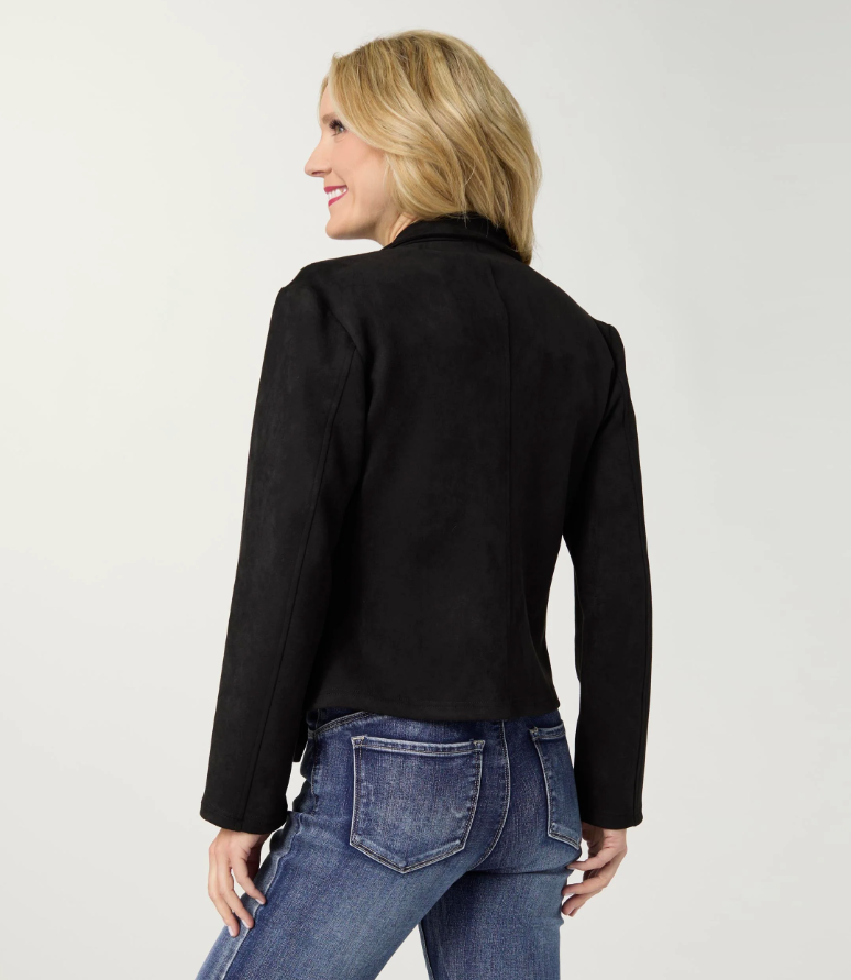 Alland Faux Suede Moto Jacket - Molly's! A Chic and Unique Boutique 