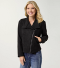 Alland Faux Suede Moto Jacket - Molly's! A Chic and Unique Boutique 