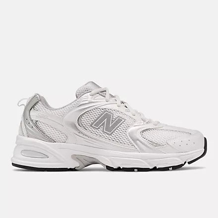 MENS 530- WHITE WITH SILVER METALLIC