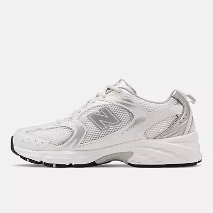 MENS 530- WHITE WITH SILVER METALLIC