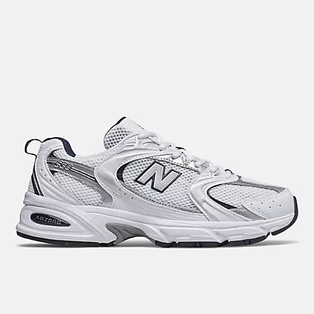 MENS 530- WHITE WITH NATURAL INDIGO