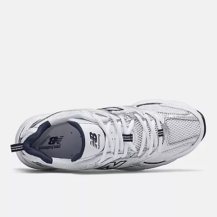 MENS 530- WHITE WITH NATURAL INDIGO