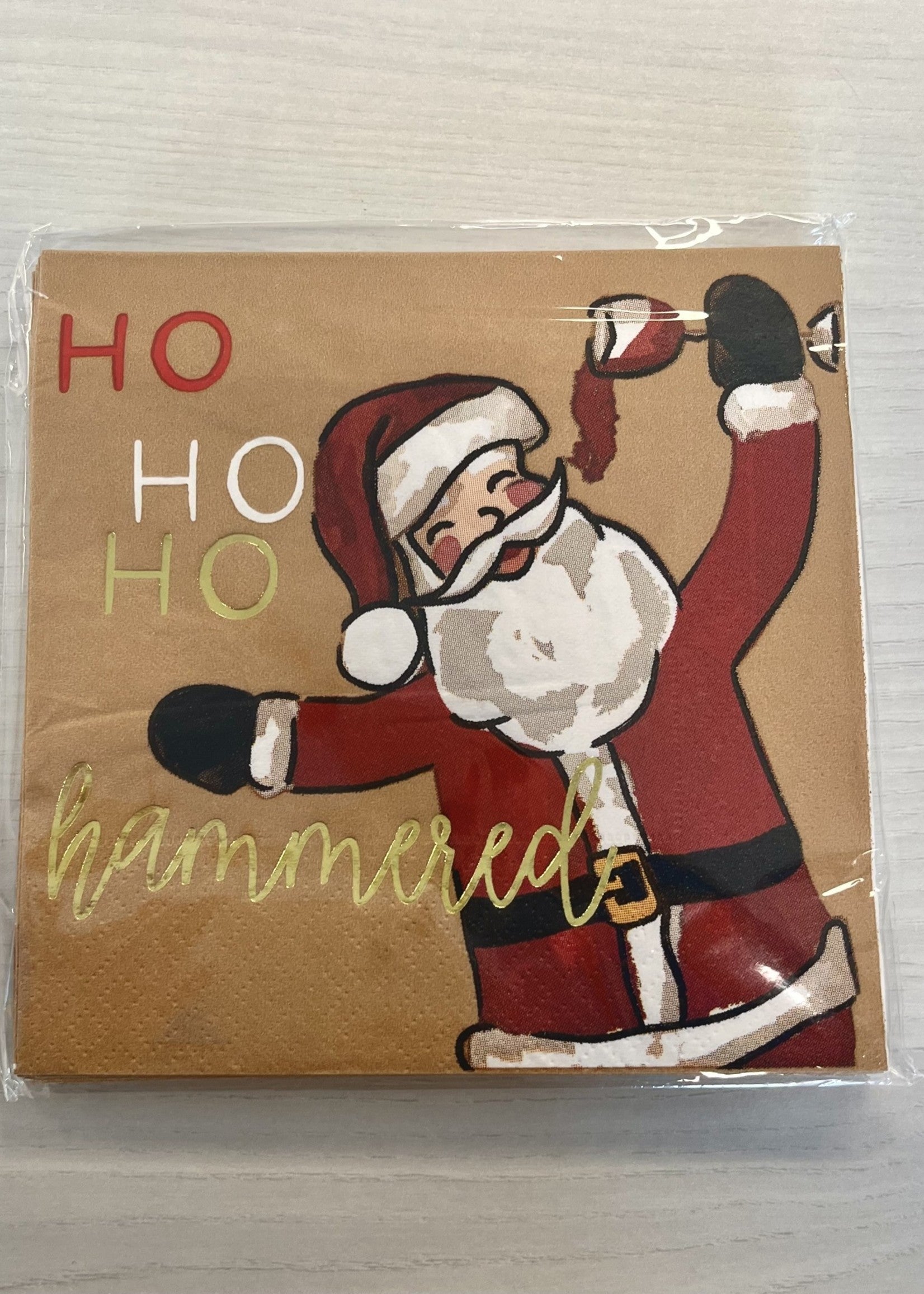 HO HO HO HAMMERED NAPKINS - Molly's! A Chic and Unique Boutique 