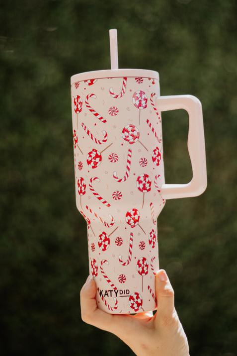 CANDY CANES 38OZ TUMBLER