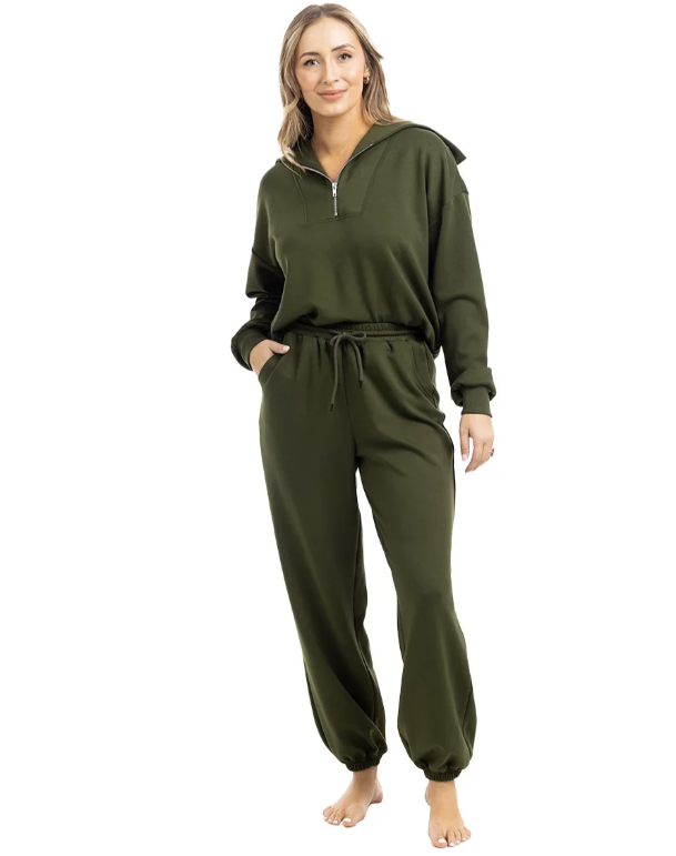 Olive Pullover Two-Piece Set - Molly's! A Chic and Unique Boutique 
