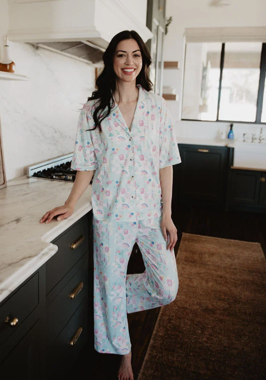 Mahjong Two-Piece PJ Pants Set - Molly's! A Chic and Unique Boutique 