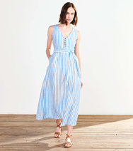 ISLA MAXI DRESS- FRENCH BLUE STRIPES - Molly's! A Chic and Unique Boutique 