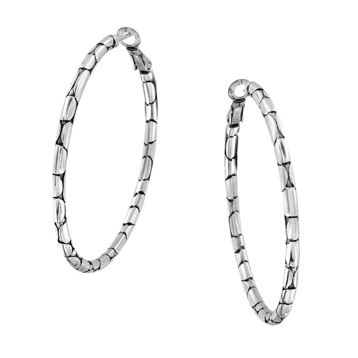 PEBBLE LARGE HOOP EARRINGS - Molly's! A Chic and Unique Boutique 
