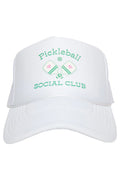 PICKLEBALL SOCIAL CLUB WOMENS FOAM TRUCKER CAP - Molly's! A Chic and Unique Boutique 