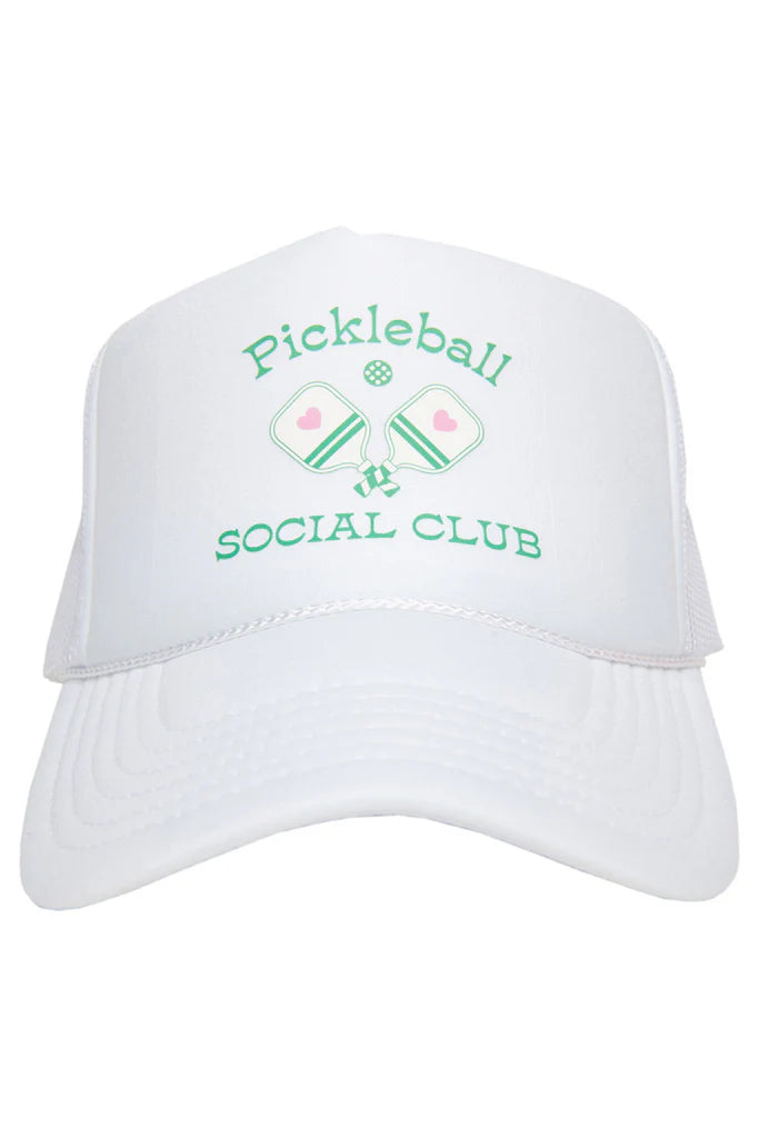 PICKLEBALL SOCIAL CLUB WOMENS FOAM TRUCKER CAP - Molly's! A Chic and Unique Boutique 