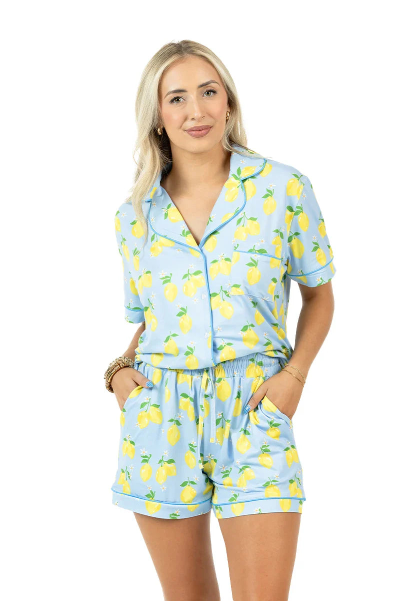 ZESTY LEMONS LOUNGEWEAR SET - Molly's! A Chic and Unique Boutique 