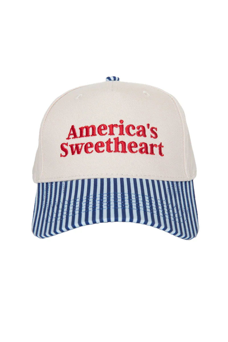 AMERICA'S SWEETHEART TWO-TONED TRUCKER HAT