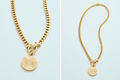 RADIANT MEDALLION CHARM NECKLACE 17"