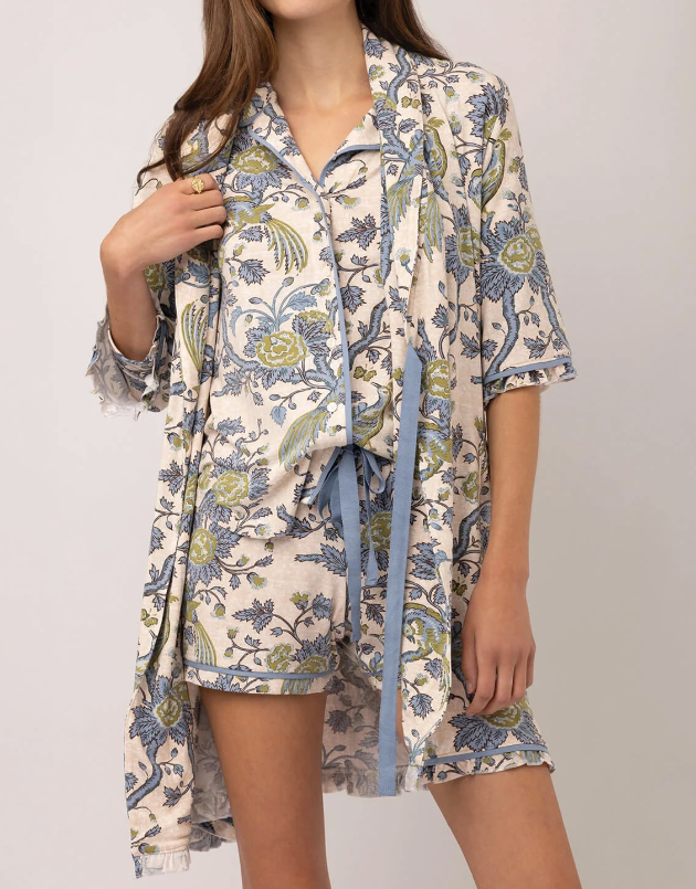 Pajama Robe Japonica Bird - Molly's! A Chic and Unique Boutique 