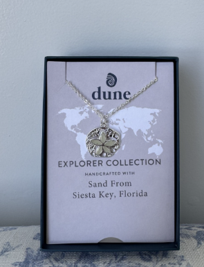 EXPLORER SAND DOLLAR NECKLACE SILVER - Molly's! A Chic and Unique Boutique 