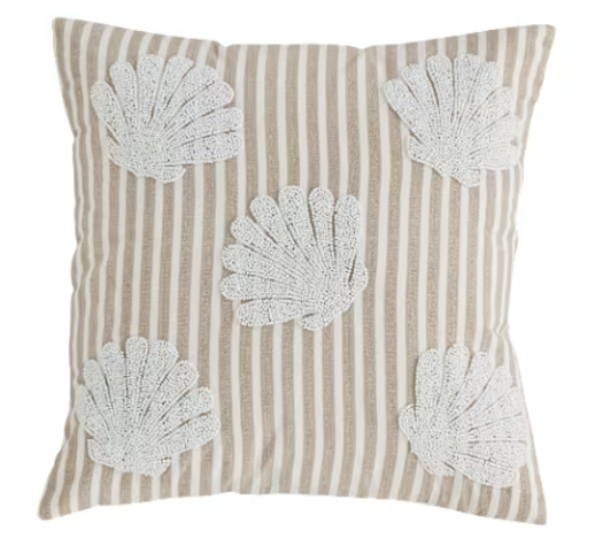 SHELL BEADED PILLOW - Molly's! A Chic and Unique Boutique 