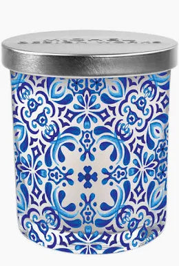 INDIGO SEAS CANDLE JAR W/LID - Molly's! A Chic and Unique Boutique 