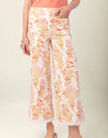 Pritchard Wide Leg Fringe Pull On Jean Castillo Toile Cream - Molly's! A Chic and Unique Boutique 